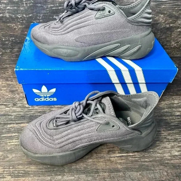 Adidas Men's Gray Carbon adiFOM Sneakers - Picture 2 of 8